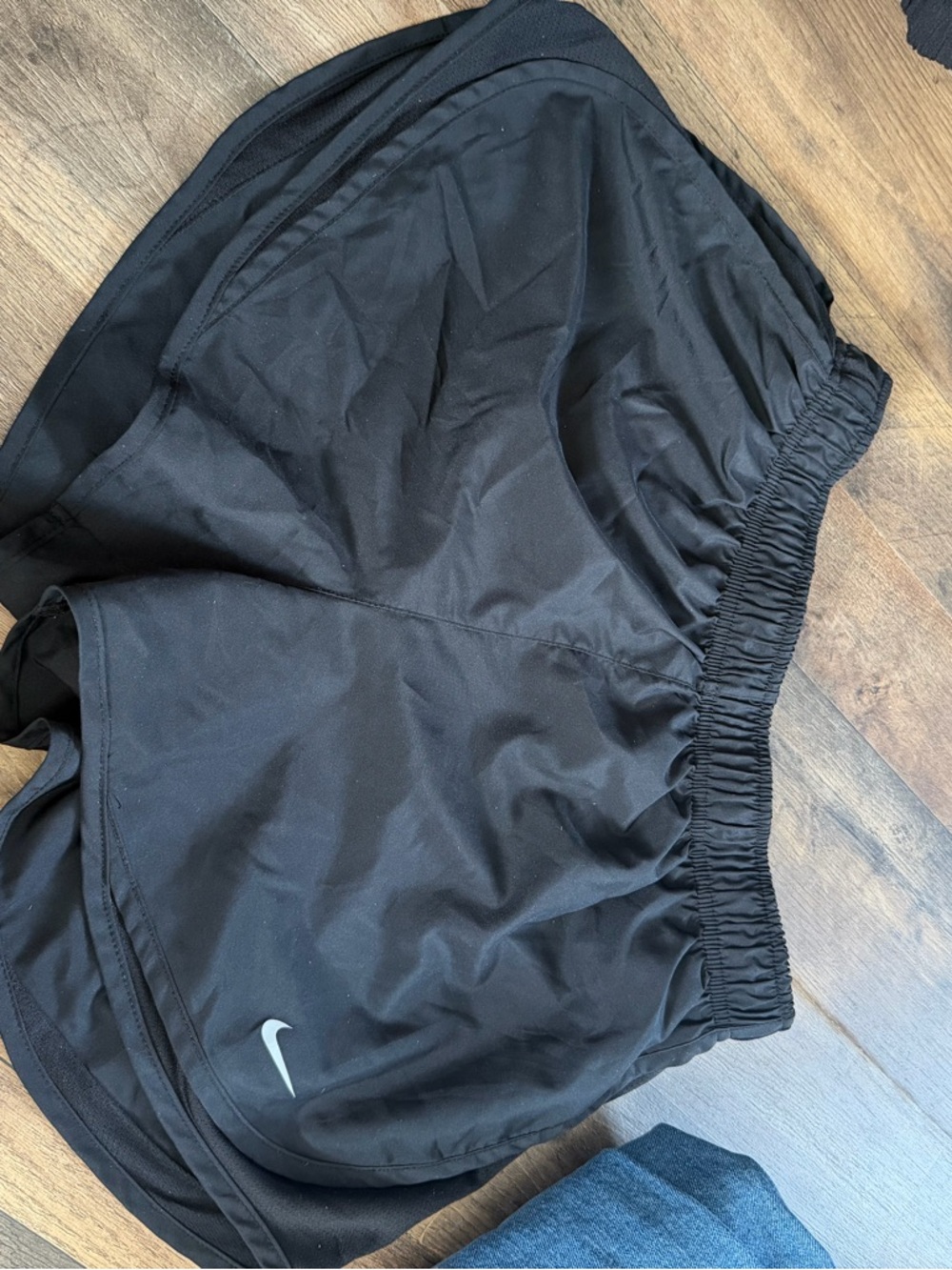 Nike Black Dri-FIT Running Shorts with Elastic Waist